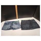 You Jean Shorts, Sz 5 & No Boundaries Skirt, Sz 9 You Jean Shorts, Sz 5 & No Boundaries Skirt, Sz 9
