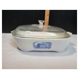 Blue Corning Ware Colonial House Browning Skillet Blue Corning Ware Colonial House Browning Skillet