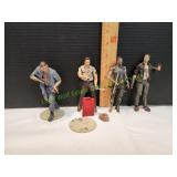 (4) Walking Dead Action Figures (4) Walking Dead Action Figures
