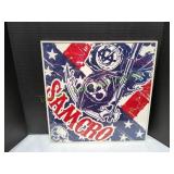 Framed 16x16 Untitled For AXA Handkerchief Framed 16x16 Untitled For AXA Handkerchief