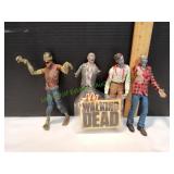 (4) Walking Dead Walkers Action Figures (4) Walking Dead Walkers Action Figures