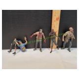 (4) Walking Dead Walkers Action Figures (4) Walking Dead Walkers Action Figures