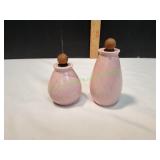 Vtg Vernon Ware Tickled Pink Salt & Pepper Set