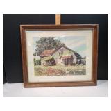 Framed 22x18 Old House Prit by Eve Bragg