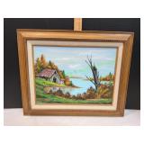 Framed 18x17 Old Barn by R Teague