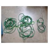 Lot of Green Extension Cords