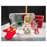 Tote of Christmas Building Lights & More