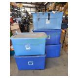 (5) X-Large Storage Totes w/ Lids