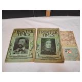 (2) Vtg Frontier Times & 1970 Texas Road Map