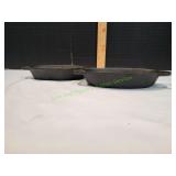 (2)Pioneer Woman Cast Iron Mini Oval Au Gratin