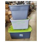 (3) Storage Totes w/ Lids