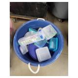 Tote of Storage Containers Tote of Storage Containers