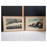 (2) Framed Japanese Wall Art