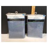 (2) Mainstays 60x102 PEVA Tablecloths, Denim Look