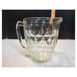 Jeannette Windsor Diamond Glass Pitcher