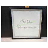 12x12 Hello Gorgeous Wall Art