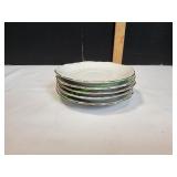 (5)Bristol Rose Point Fine China Saucers
