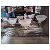 5-Light Hanging Light Fixture w/ Glass Globes