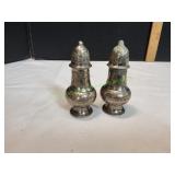 Vtg Silver-Plated Salt & Pepper Shakers