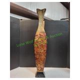 38" Dï¿½cor Metal Vase