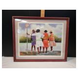 21x17 Framed Bus Stop by Arthello Beck Jr