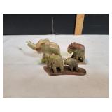 Lot of Marble Elephants