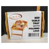 Home It Bed Table Tray w/ Folding Legs