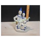 Vtg 6.5" MCM Ceramic Musician Couple