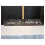 38x6 Welcome to our Beautiful Chaos Canvas