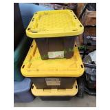 (3) Storage Totes w/ Lids