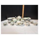 Vtg Japanese Kutani Tashiro Eggshell Tea/Snack Set