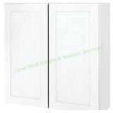 Seasons Sunco White Shaker 2-Door Wall Cabinet