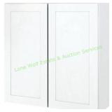 Seasons Sunco White Shaker 2-Door Wall Cabinet