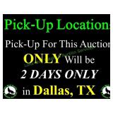 PICKUP IS IN DALLAS, TEXAS