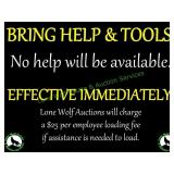BRING HELP AND TOOLS