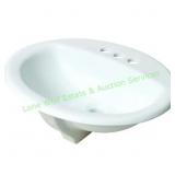 Seasons 17X20 Oval Lavatory Sink, White