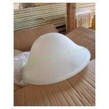 (2)12" Glass Cylinder & (2)12" Glass Globe Shades