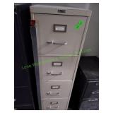 52" Filex Metal 4-Drawer Locking File Cabinet