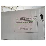 E Lighting 4-Light Brushed Nickel Vanity