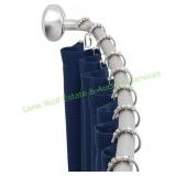 Seasons Aluminum Adjustable Curved Shower Rod