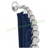 Seasons Aluminum Adjustable Curved Shower Rod