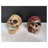 (2) Skull Coin Banks (2) Skull Coin Banks