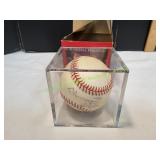 Signed Baseball in Display Case Signed Baseball in Display Case