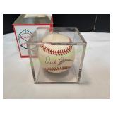 Signed Baseball in Display Case Signed Baseball in Display Case