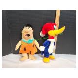 Woody Woodpecker & Fred Flintstone Plushies Woody Woodpecker & Fred Flintstone Plushies