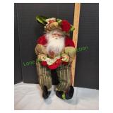 Vtg 26" Posable Shelf Setting Santa Vtg 26" Posable Shelf Setting Santa