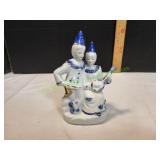 Vtg 6.5" MCM Ceramic Musician Couple Vtg 6.5" MCM Ceramic Musician Couple