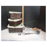 (3) Nesting Baskets w/ Chef Basket (3) Nesting Baskets w/ Chef Basket