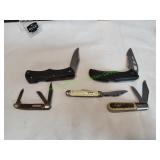 (5) Pocket Knives (5) Pocket Knives