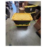 (2) Professional Grade 27qt Storage Totes w/ Lids (2) Professional Grade 27qt Storage Totes w/ Lids